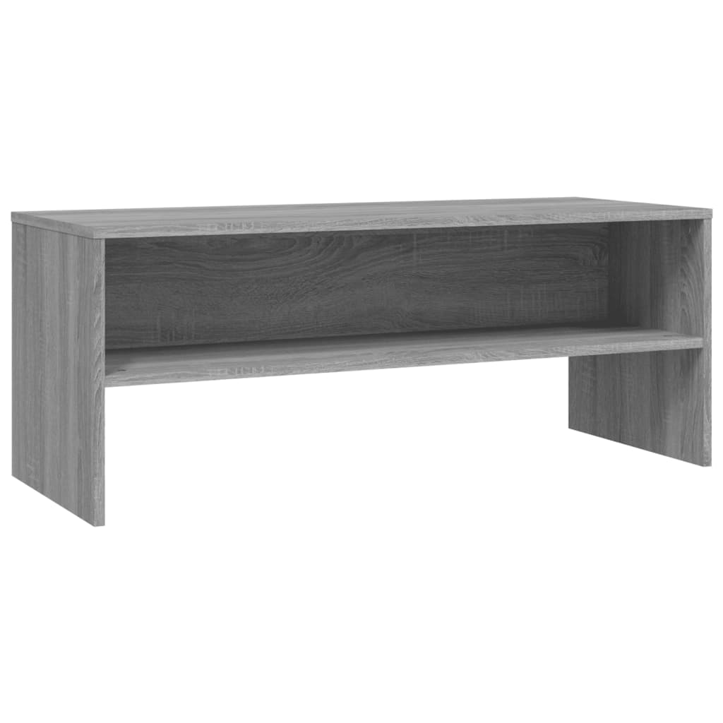 vidaXL Mueble de TV madera contrachapada gris Sonoma 100x40x40 cm