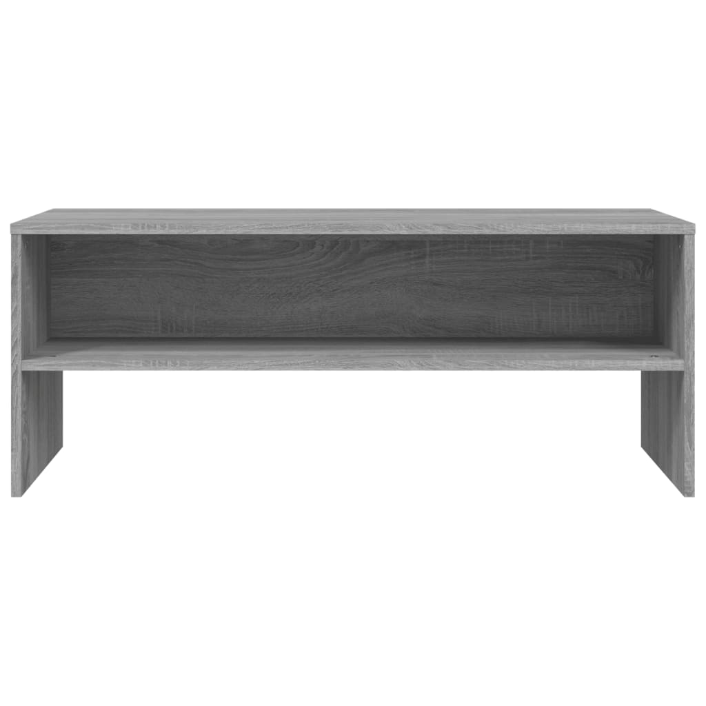 vidaXL Mueble de TV madera contrachapada gris Sonoma 100x40x40 cm