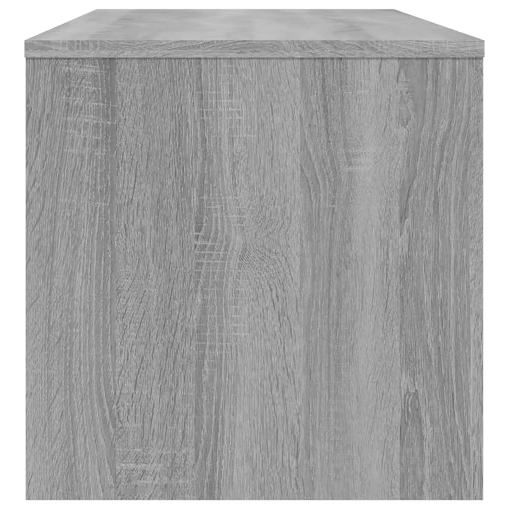 vidaXL Mueble de TV madera contrachapada gris Sonoma 100x40x40 cm