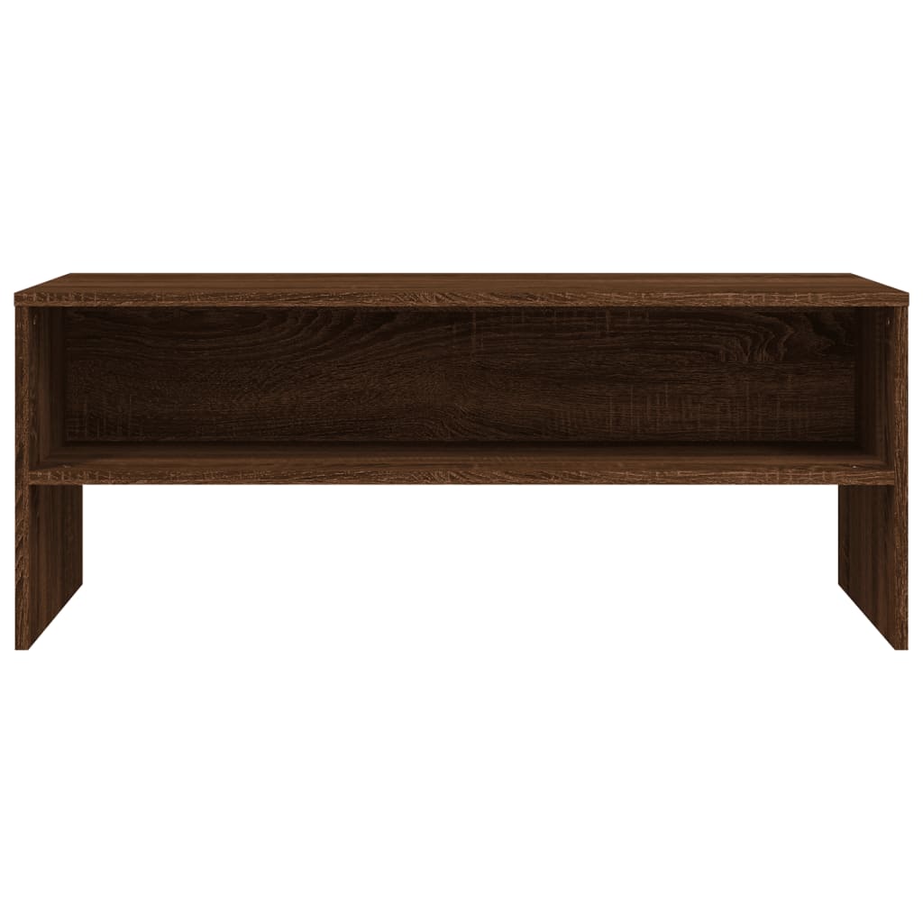 vidaXL Mueble de TV madera contrachapada roble marrón 100x40x40 cm