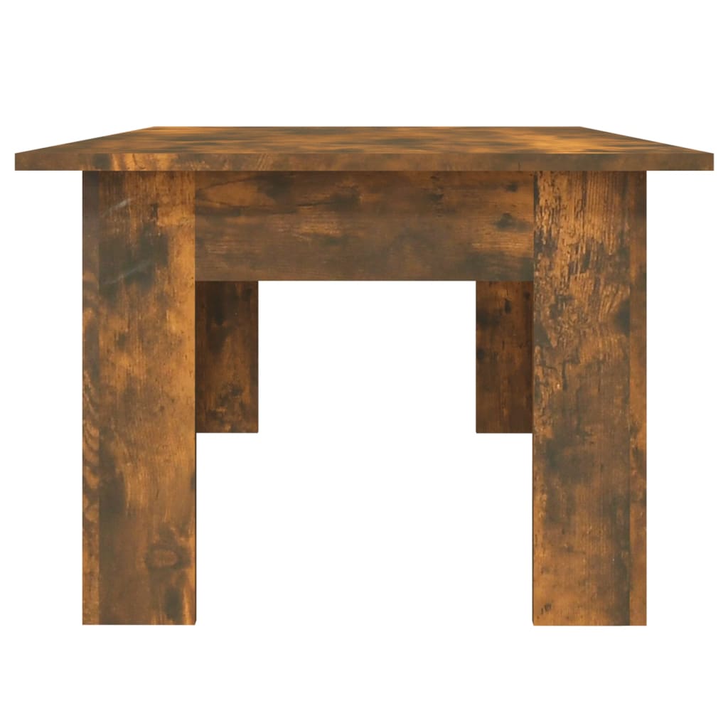 vidaXL Mesa de centro madera contrachapada roble ahumado 100x60x42 cm