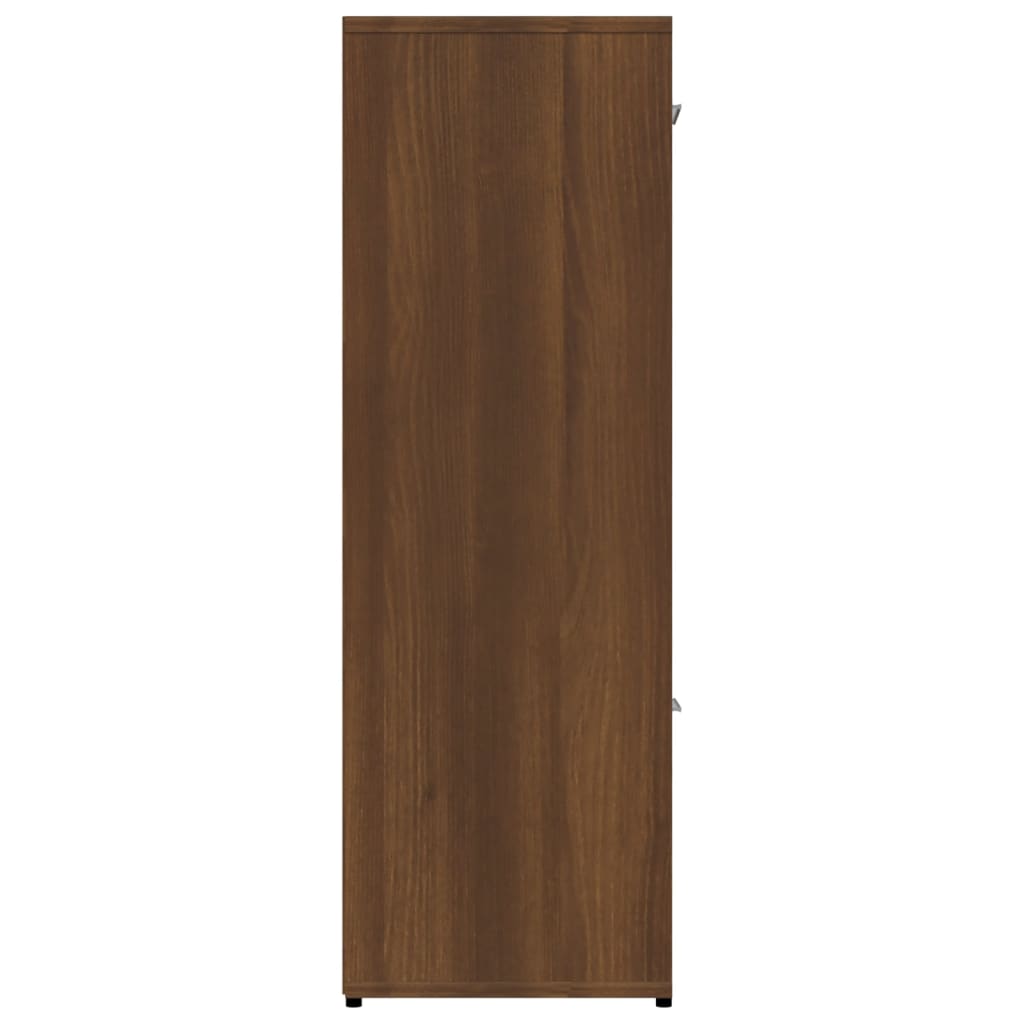 vidaXL Estantería madera contrachapada roble marrón 90x30x90 cm