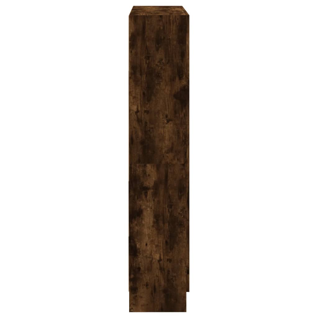 vidaXL Armario libros madera contrachapada roble humo 82,5x30,5x150 cm