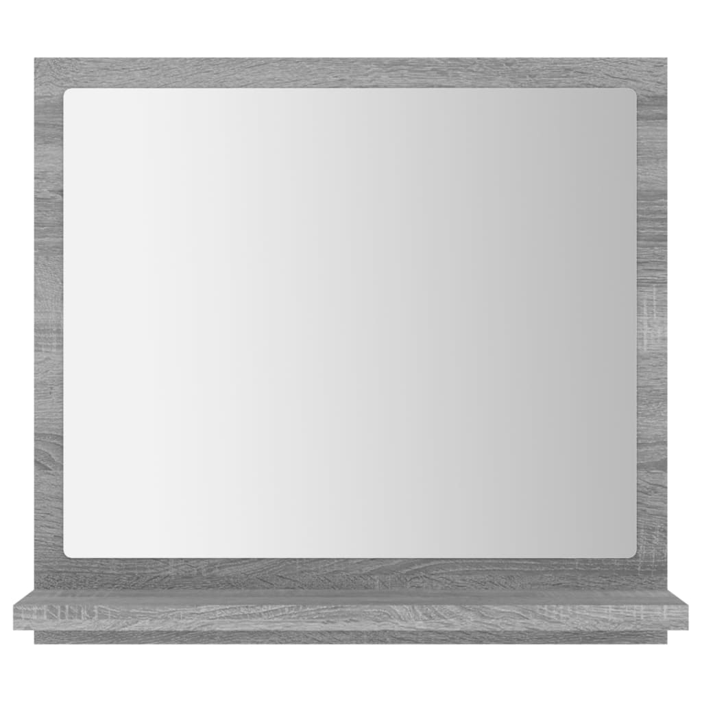 vidaXL Espejo de baño madera contrachapada gris Sonoma 40x10,5x37 cm