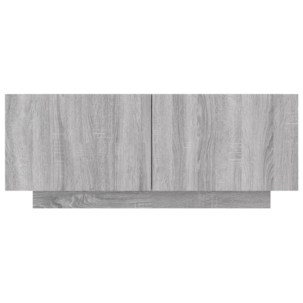 vidaXL Mueble de TV madera contrachapada gris Sonoma 100x35x40 cm