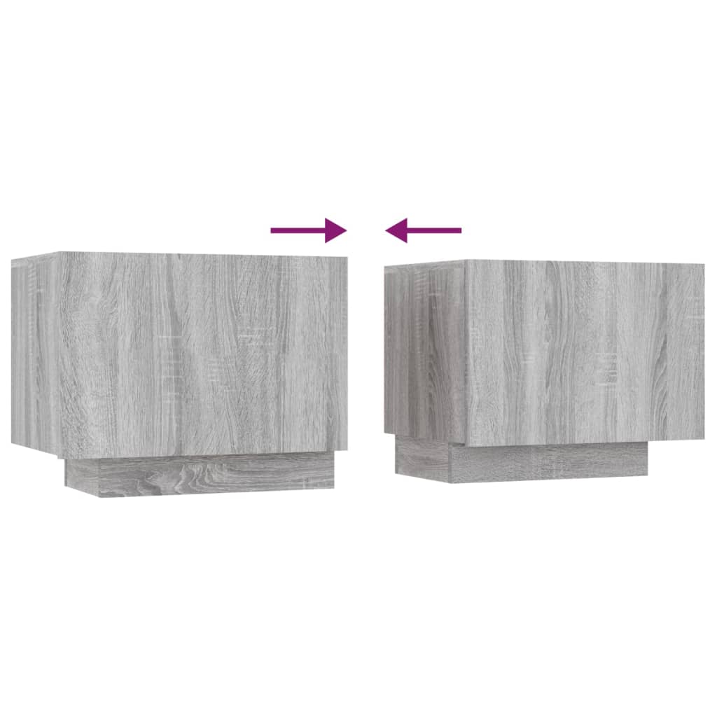 vidaXL Mueble de TV madera contrachapada gris Sonoma 100x35x40 cm