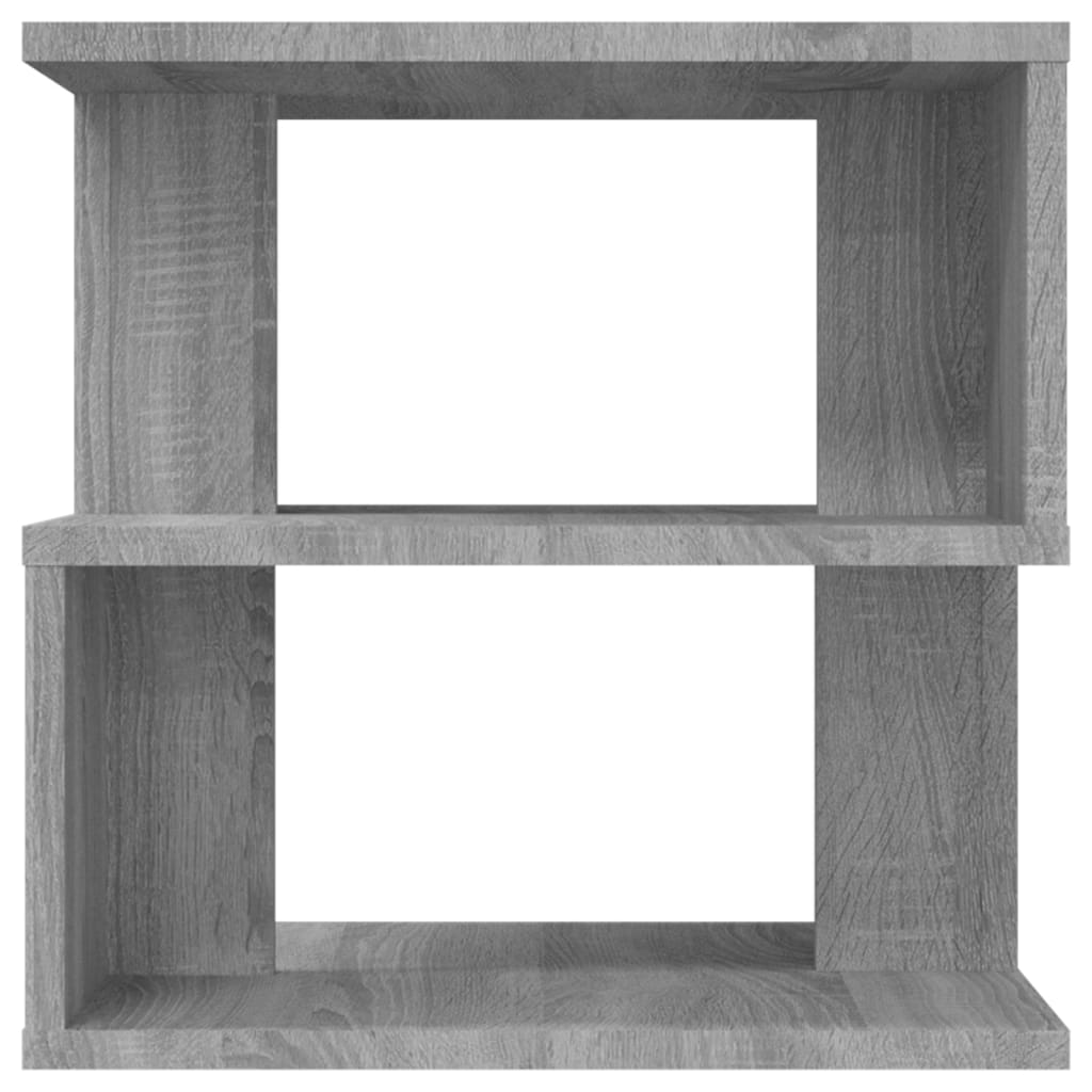 vidaXL Mesa auxiliar de madera contrachapada gris Sonoma 40x40x40 cm