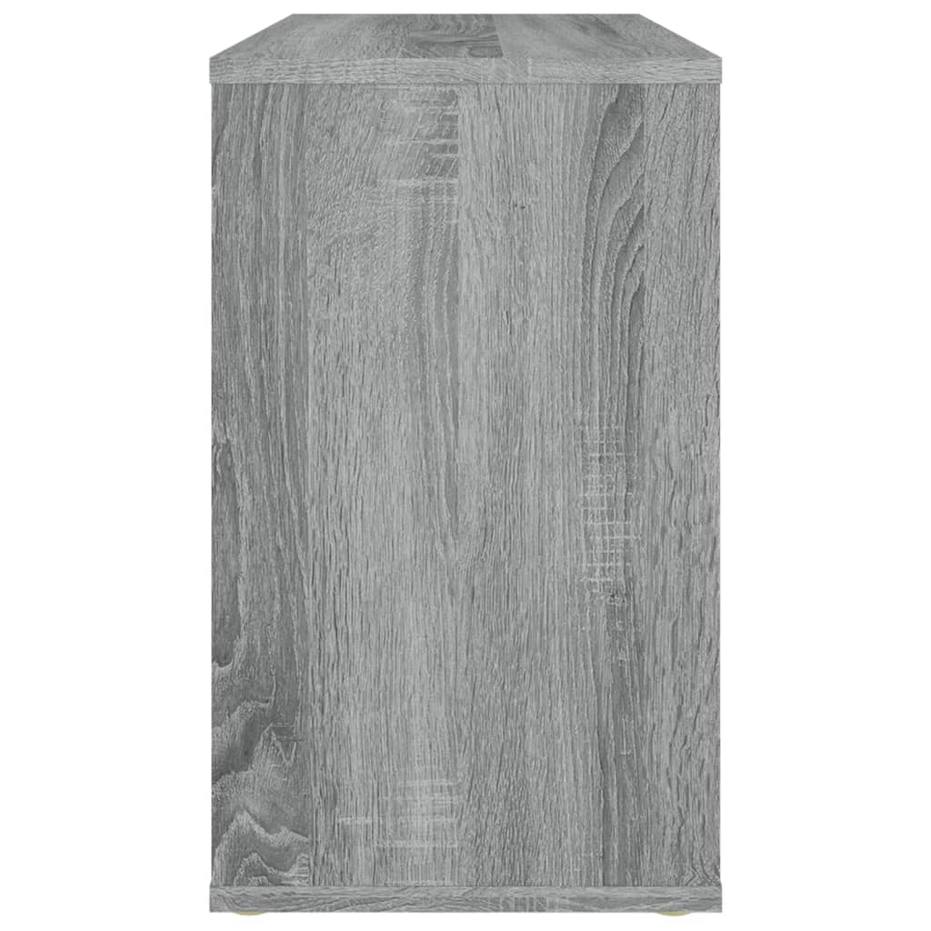 vidaXL Armario auxiliar madera contrachapada gris Sonoma 60x30x50 cm