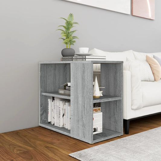 vidaXL Armario auxiliar madera contrachapada gris Sonoma 60x30x50 cm