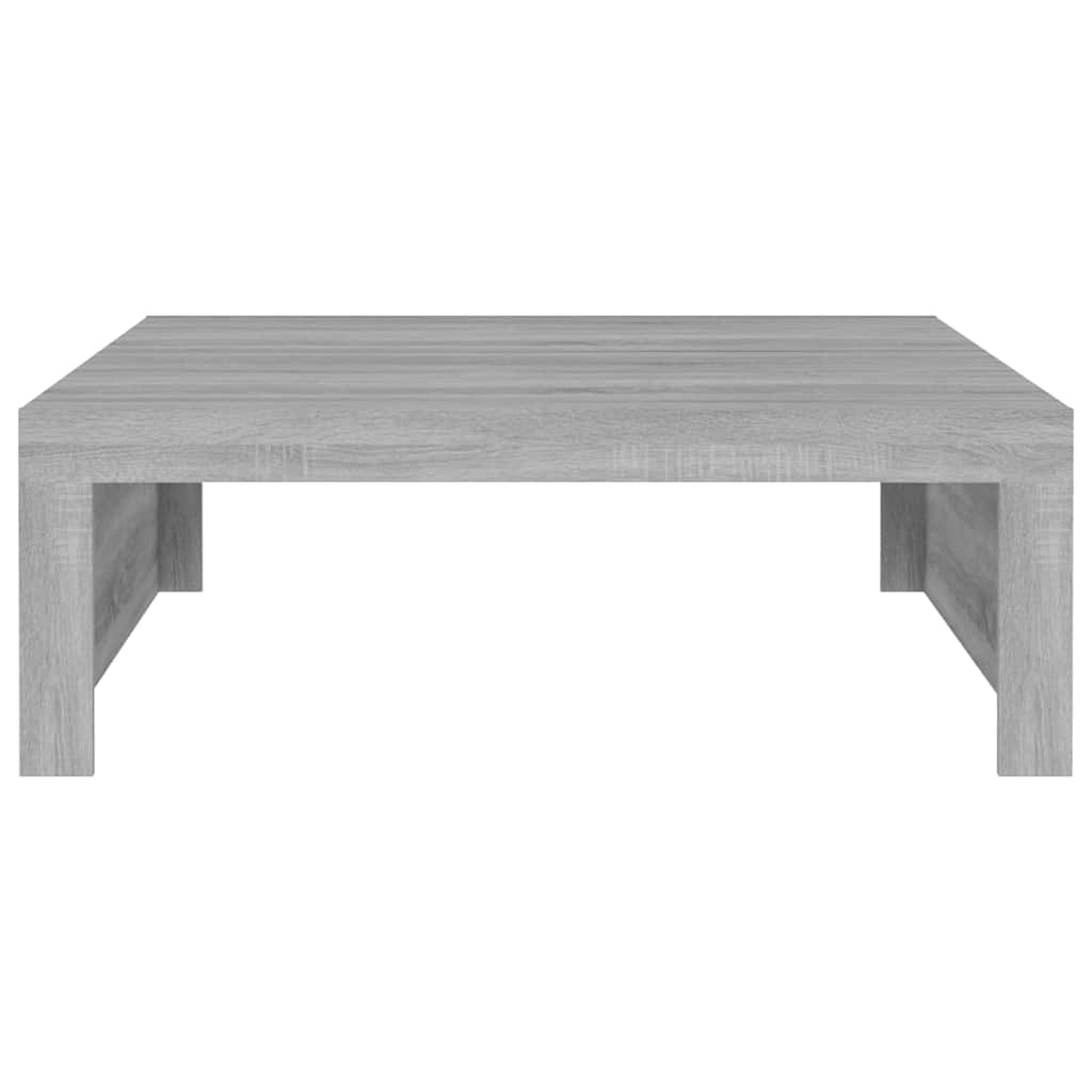 vidaXL Mesa de centro madera de ingeniería gris Sonoma 100x100x35 cm