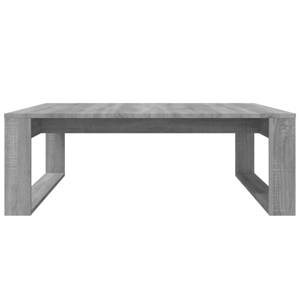 vidaXL Mesa de centro madera de ingeniería gris Sonoma 100x100x35 cm