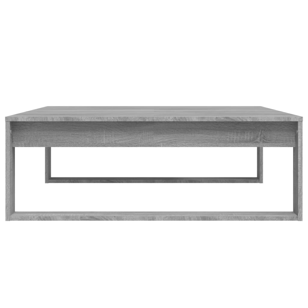 vidaXL Mesa de centro madera de ingeniería gris Sonoma 100x100x35 cm