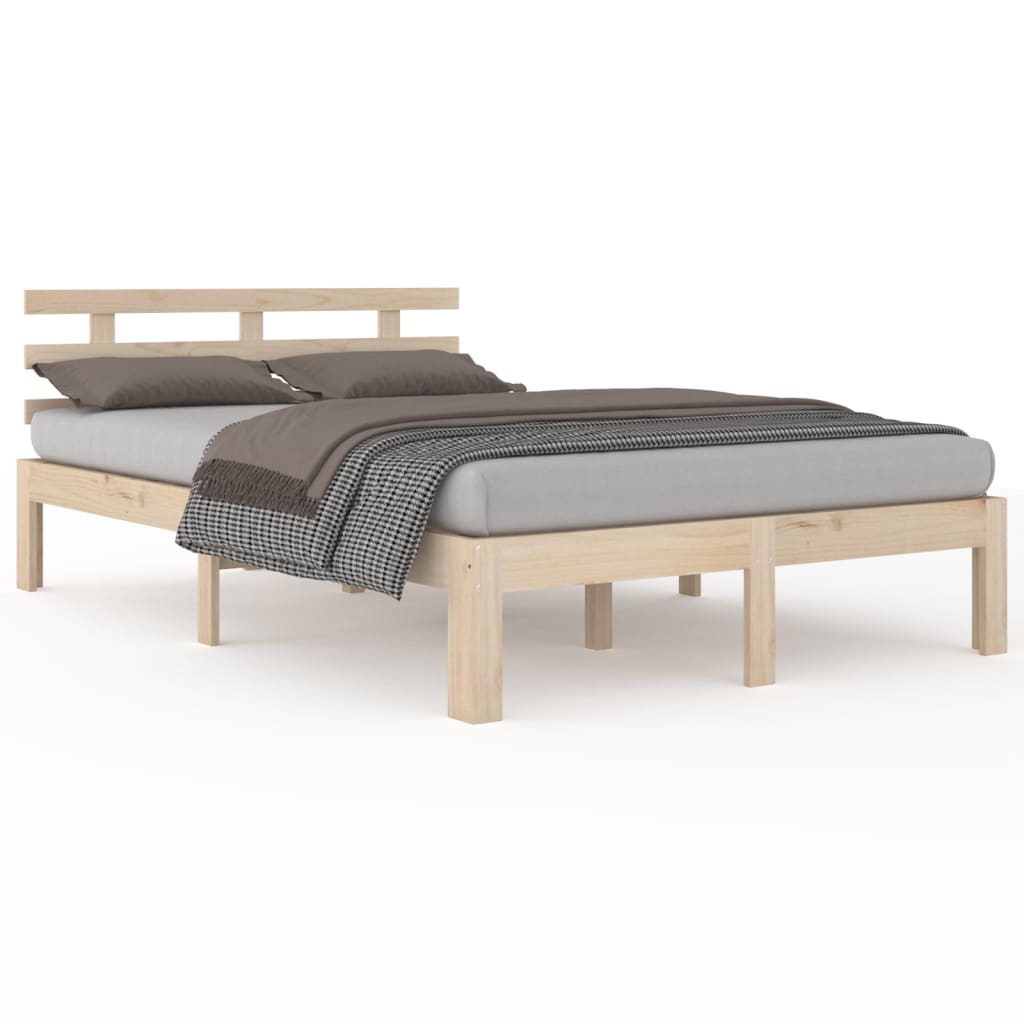 vidaXL Estructura de cama doble sin colchón 135x190 cm