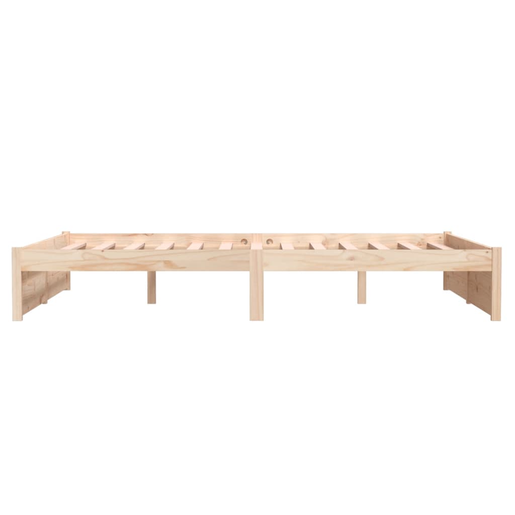 vidaXL Estructura de cama sin colchón madera maciza 140x190 cm