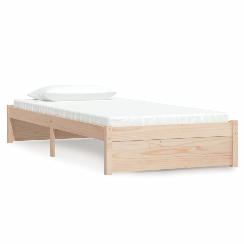 vidaXL Estructura de cama sin colchón madera maciza 90x200 cm