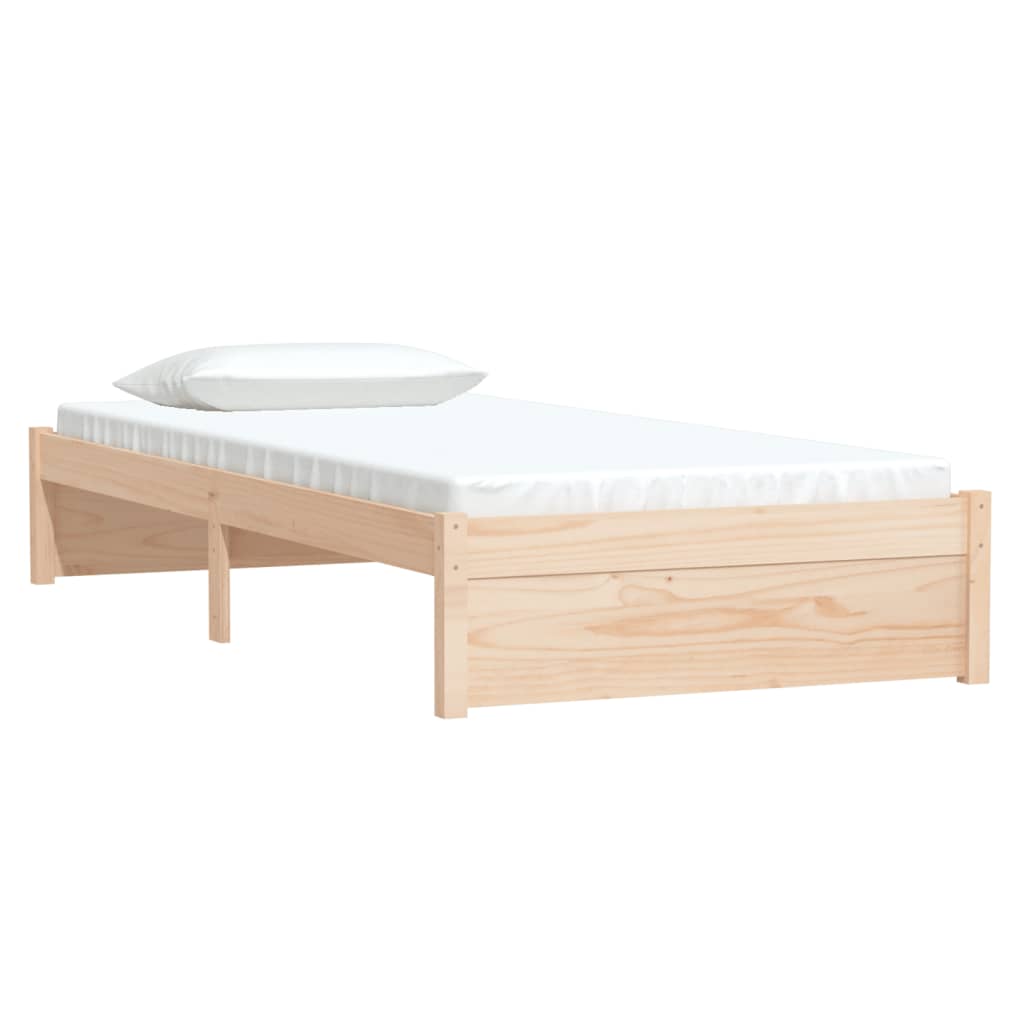 vidaXL Estructura de cama sin colchón madera maciza 90x200 cm