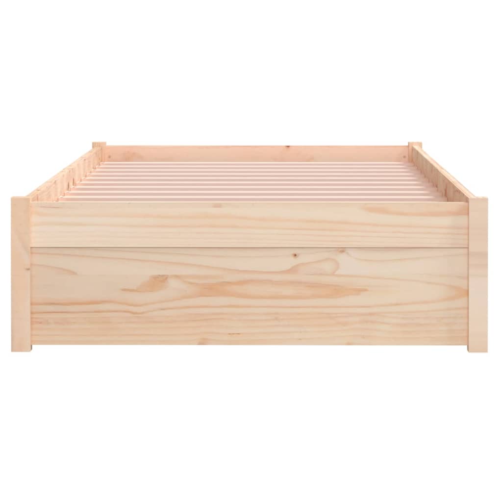 vidaXL Estructura de cama sin colchón madera maciza 90x200 cm