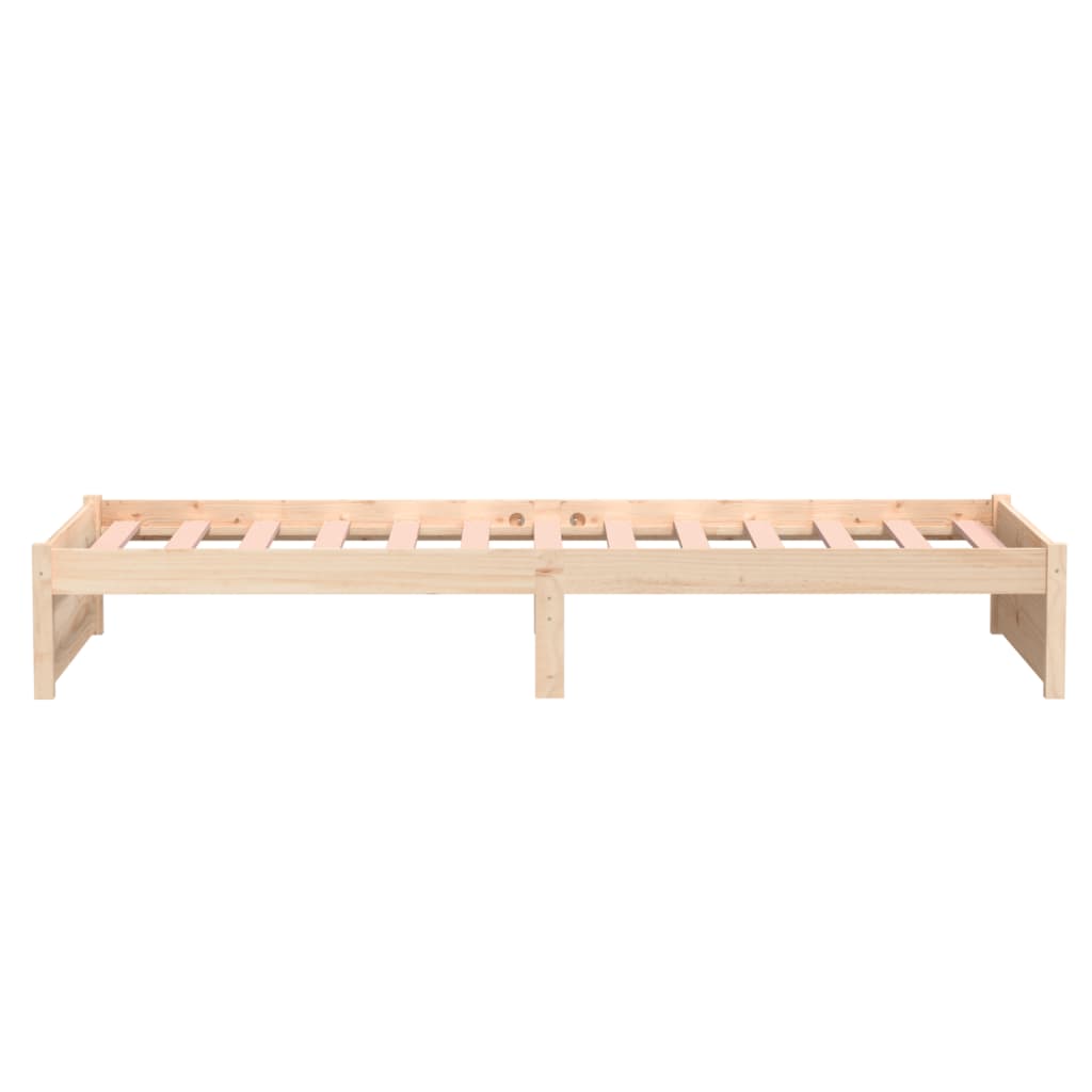 vidaXL Estructura de cama sin colchón madera maciza 90x200 cm