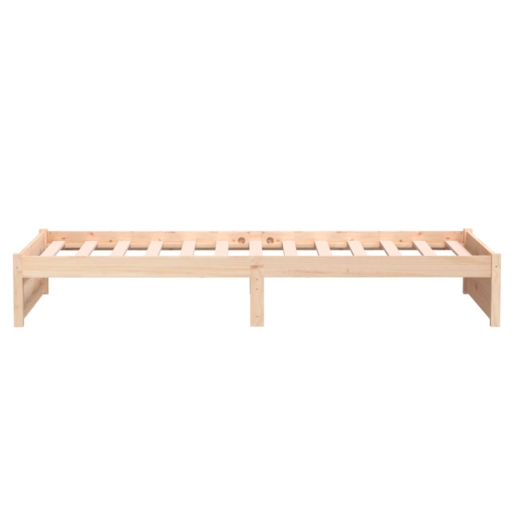 vidaXL Estructura de cama sin colchón madera maciza 100x200 cm