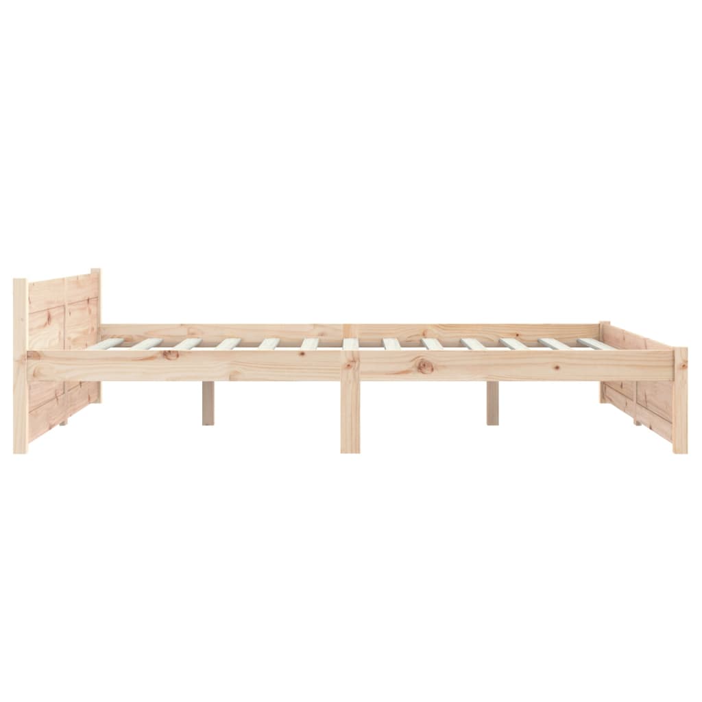 vidaXL Estructura de cama sin colchón madera maciza 140x190 cm