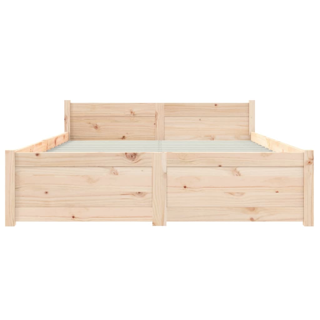 vidaXL Estructura de cama sin colchón madera maciza 120x200 cm