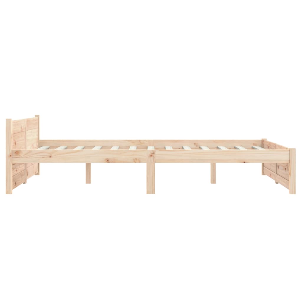 vidaXL Estructura de cama sin colchón madera maciza 120x200 cm