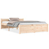 vidaXL Estructura de cama sin colchón madera maciza 120x200 cm