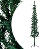 vidaXL Medio árbol de Navidad artificial con soporte verde 120 cm