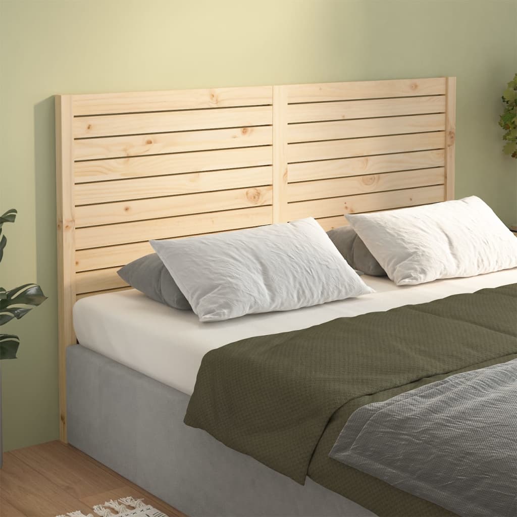 vidaXL Cabecero de cama madera maciza de pino 206x4x100 cm