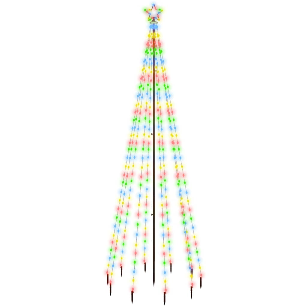 vidaXL Árbol de Navidad con pincho 310 LED de colores 300 cm