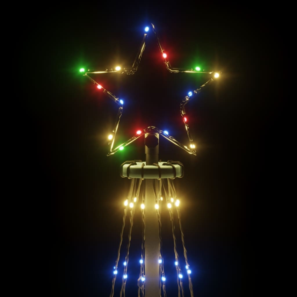 vidaXL Árbol de Navidad con pincho 310 LED de colores 300 cm