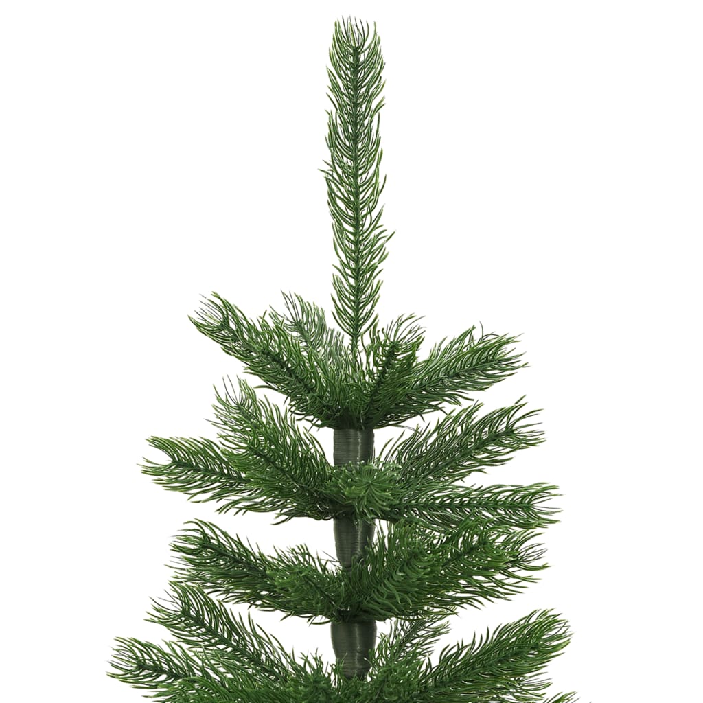 vidaXL Árbol de Navidad artificial estrecho con soporte PE 150 cm