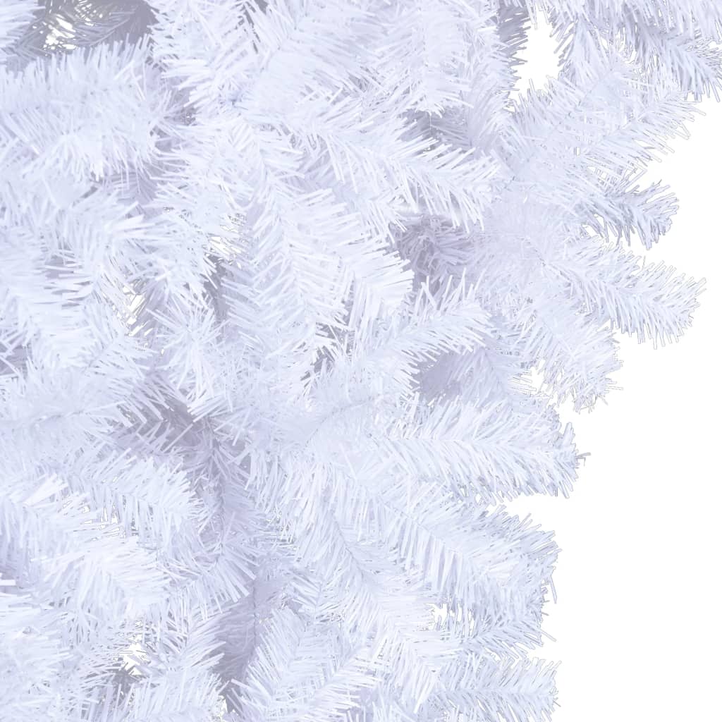 vidaXL Árbol de Navidad artificial al revés con soporte blanco 120 cm