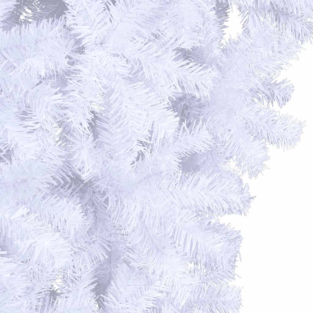 vidaXL Árbol de Navidad artificial al revés con soporte blanco 150 cm