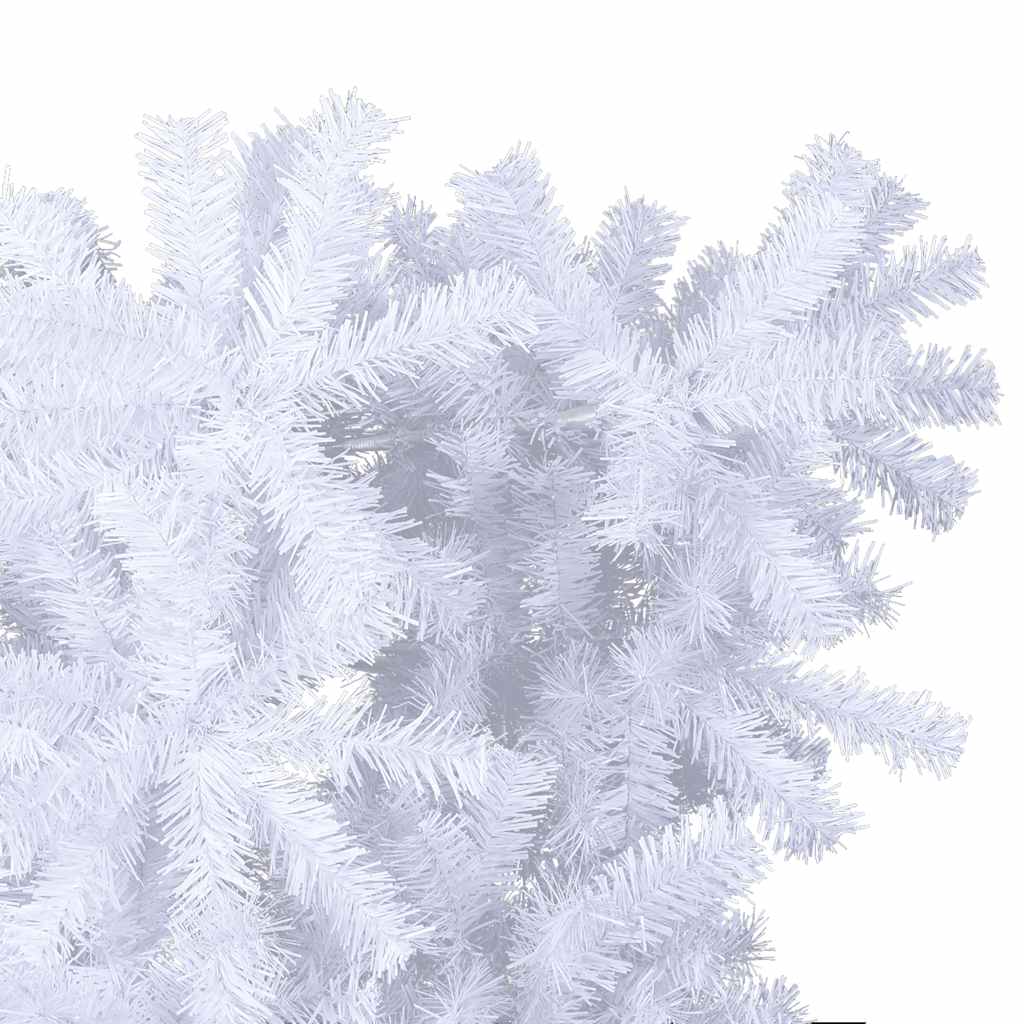 vidaXL Árbol de Navidad artificial al revés con soporte blanco 150 cm