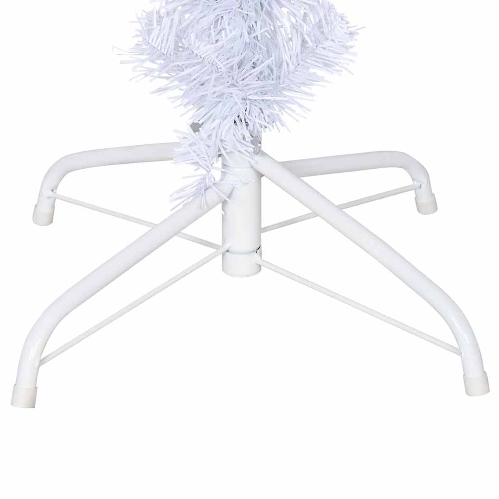 vidaXL Árbol de Navidad artificial al revés con soporte blanco 150 cm