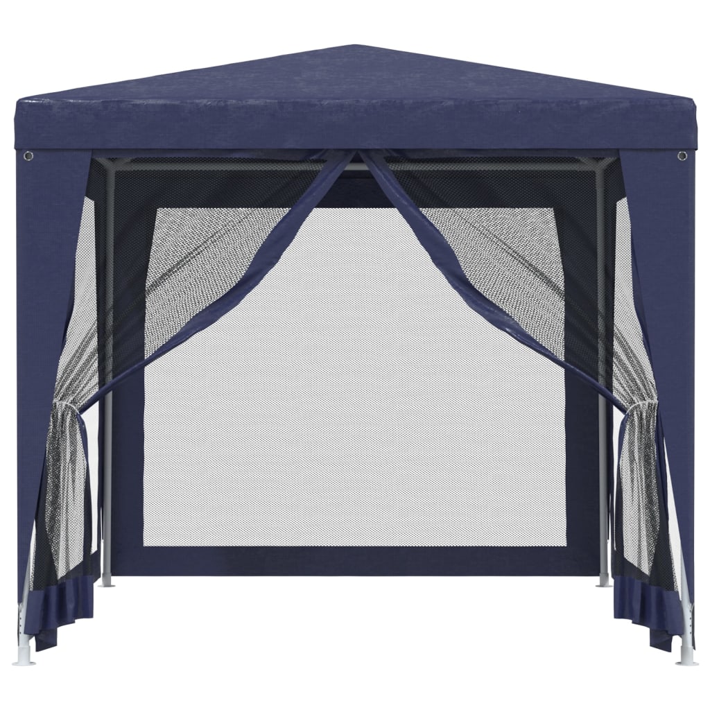 vidaXL Carpa para fiestas con 4 paredes de malla HDPE azul 2,5x2,5 m