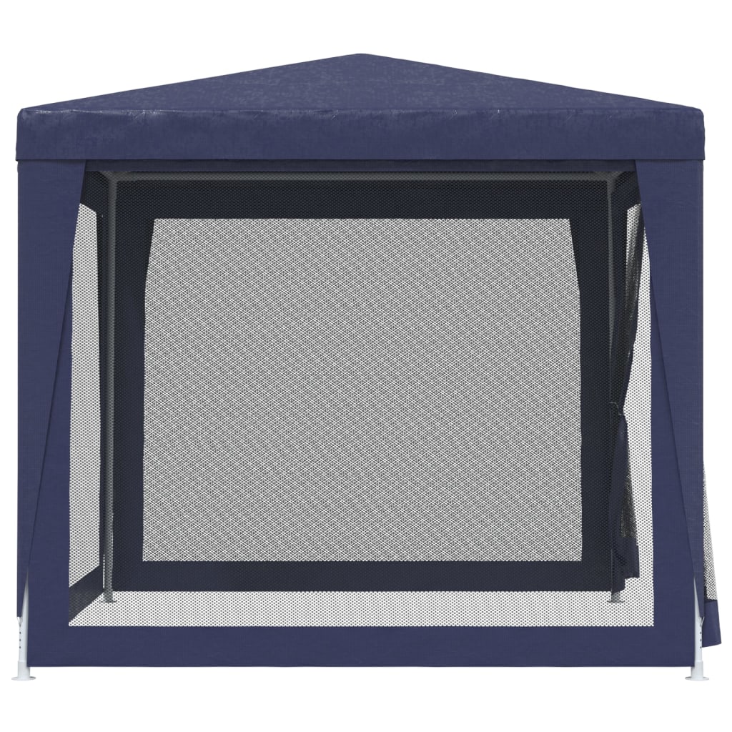 vidaXL Carpa para fiestas con 4 paredes de malla HDPE azul 2,5x2,5 m