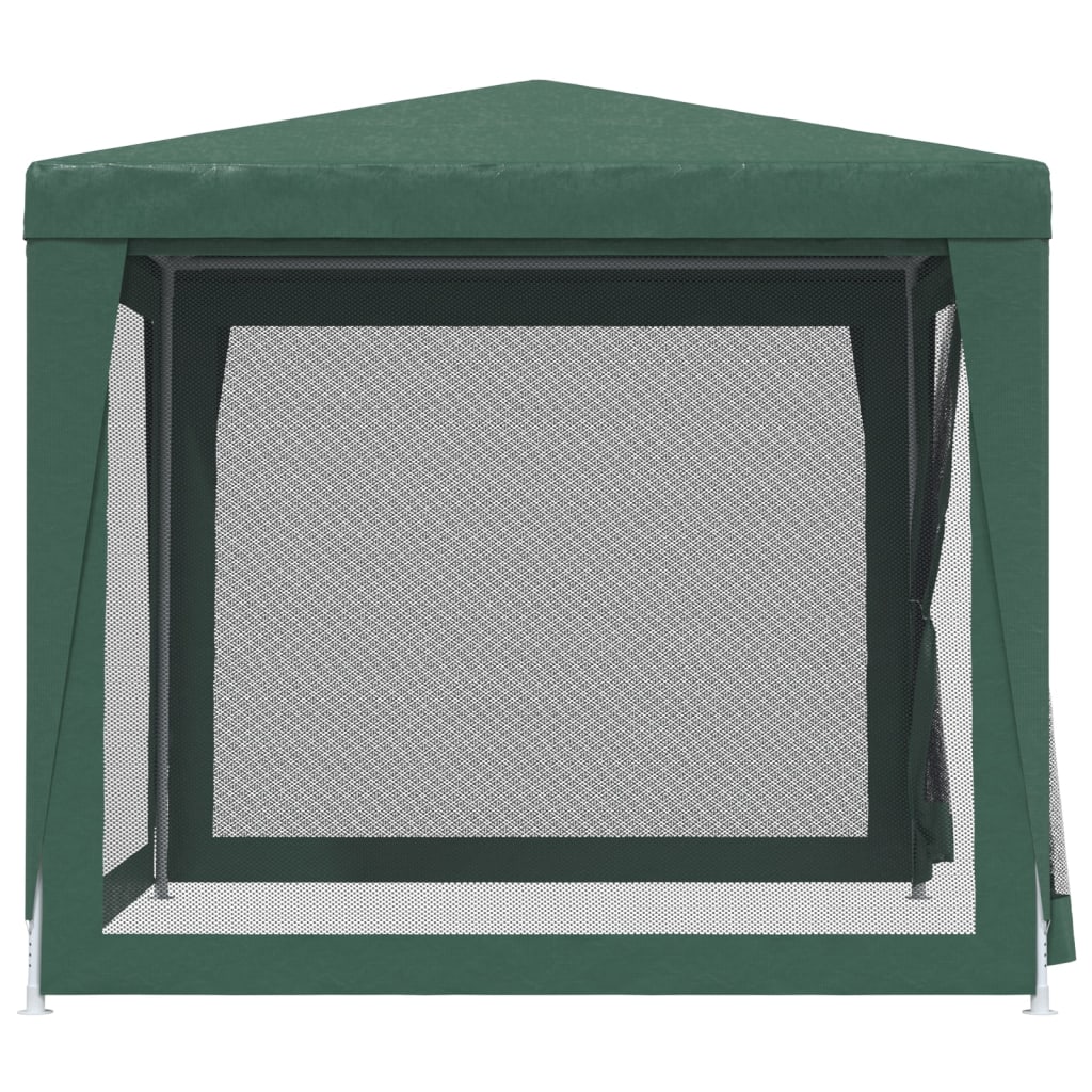 vidaXL Carpa para fiestas con 4 paredes de malla HDPE verde 2,5x2,5 m