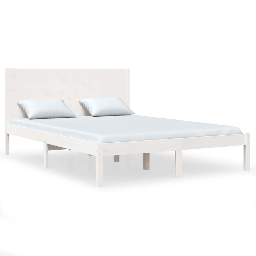 vidaXL Estructura de cama sin colchón madera maciza de pino 160x200 cm