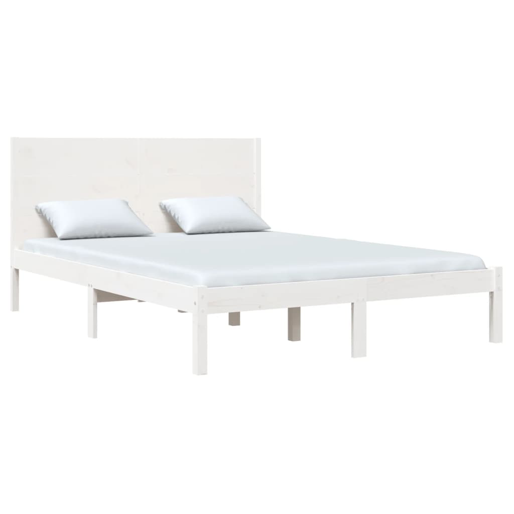 vidaXL Estructura de cama sin colchón madera maciza de pino 160x200 cm