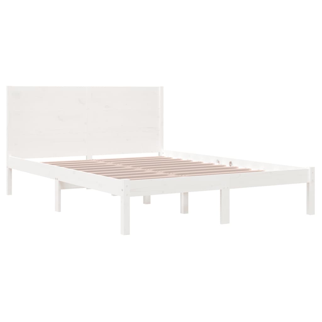 vidaXL Estructura de cama sin colchón madera maciza de pino 160x200 cm