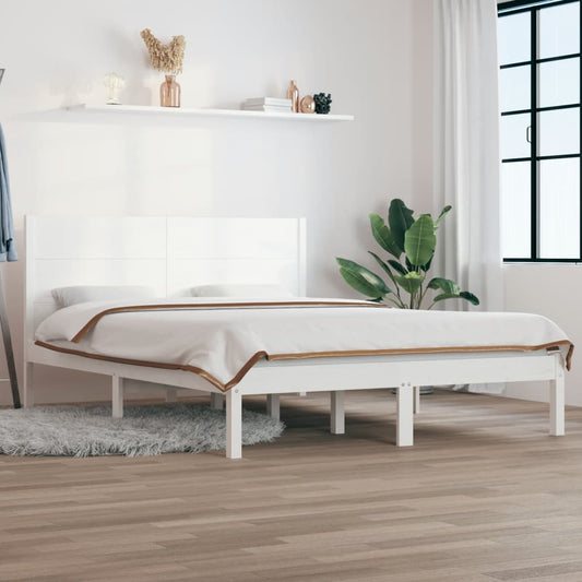 vidaXL Estructura de cama sin colchón madera maciza de pino 160x200 cm