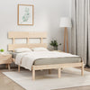 vidaXL Estructura de cama de matrimonio madera maciza 135x190 cm