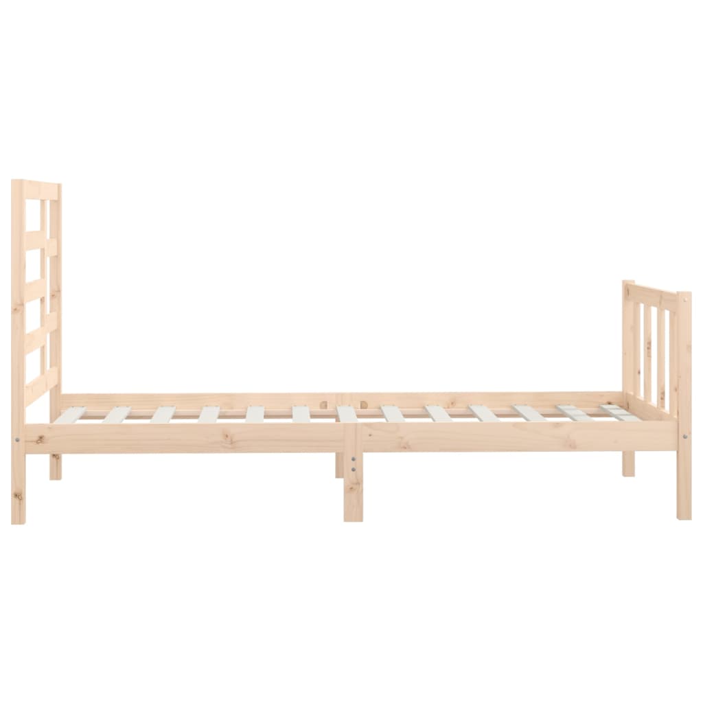 vidaXL Estructura de cama sin colchón madera maciza de pino 100x200 cm