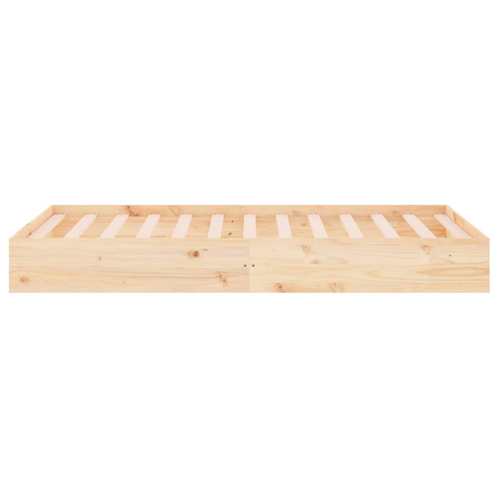 vidaXL Estructura de cama sin colchón madera maciza 100x200 cm