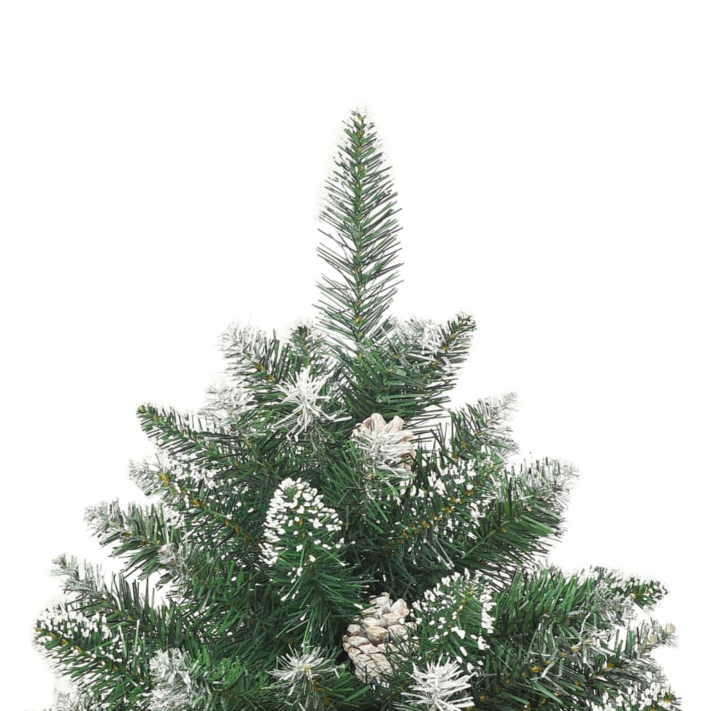 vidaXL Árbol de Navidad artificial con soporte PVC 120 cm