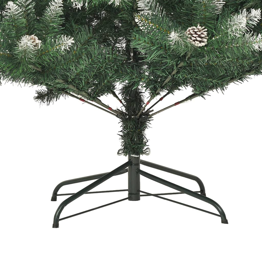 vidaXL Árbol de Navidad artificial con soporte PVC 120 cm