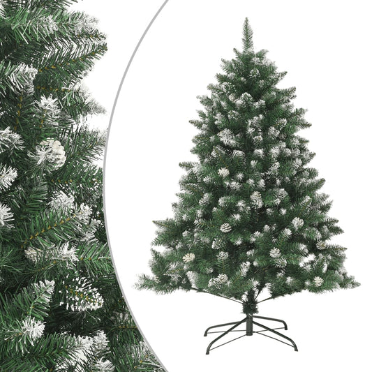 vidaXL Árbol de Navidad artificial con soporte PVC 150 cm