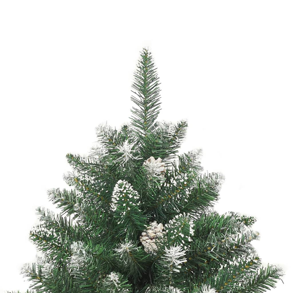 vidaXL Árbol de Navidad artificial con soporte PVC 180 cm